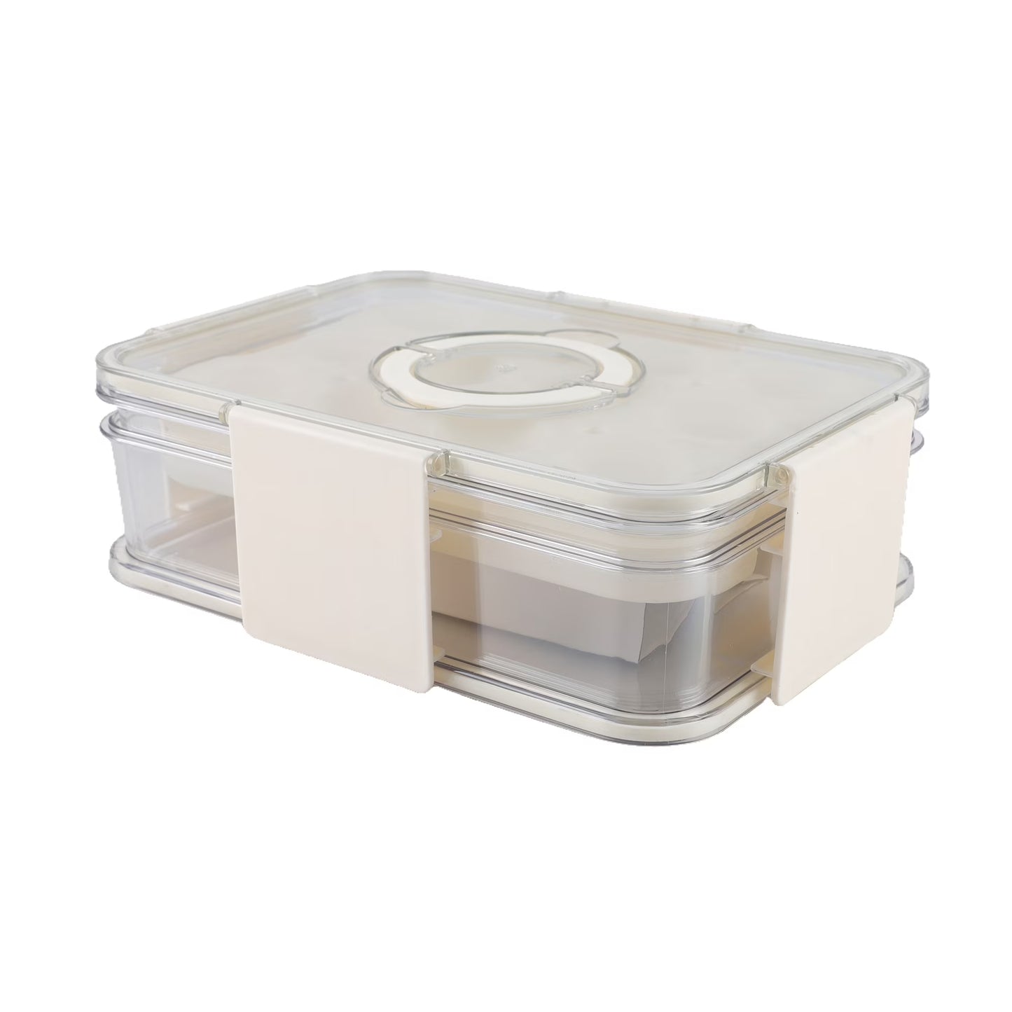 Cook with Color 2 Level Egg Carrier with Ice Packs, a Practical Choice to Keep Your Eggs Chilled for Family Gatherings, Party Transportation, and Storage