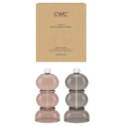 Cook With Color 2 Pc Salt and Pepper Shaker Set, Smoky