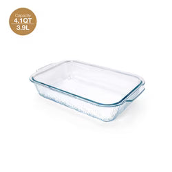 Cook with Color 12.3" x 7.9" Clear Glass Baking Dish