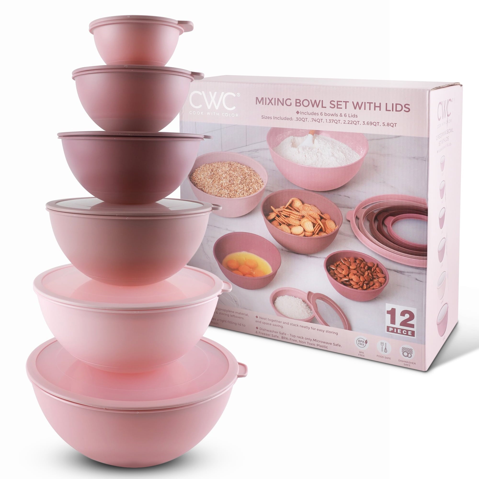 COOK WITH COLOR Mixing Bowl Set - Thumbnail 3