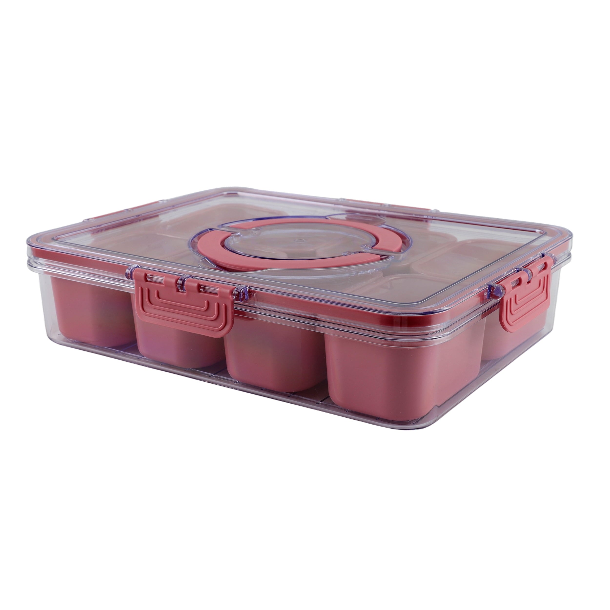 Cook With Color 8-Compartment Snackle Box, Charcuterie Container, Divi ...