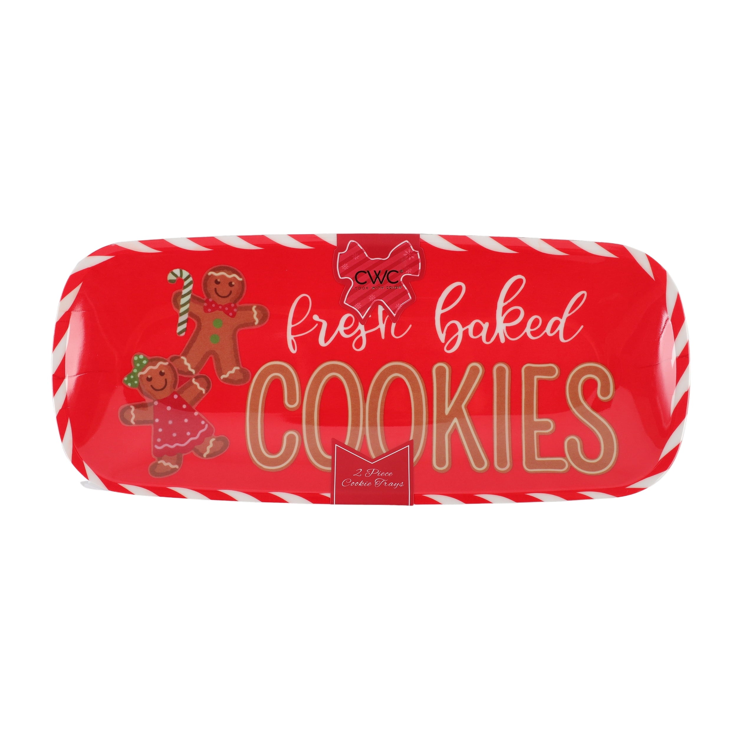Cook With Color Holiday Cookie Trays, Set of 2 Ð Festive Baking & Serv ...