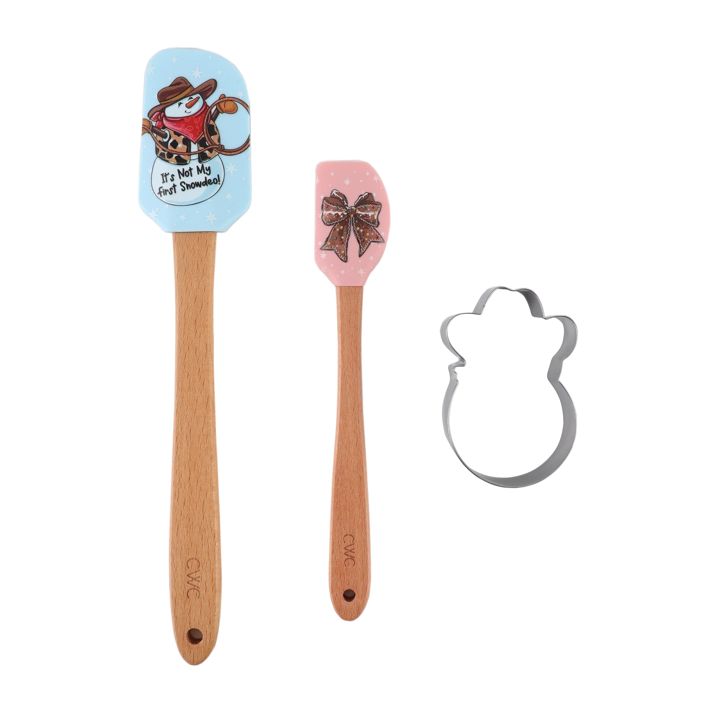 CWC C3PC SPATULACOOKIE CUTTER - BLUE/SNOWMAN – CookWithColor