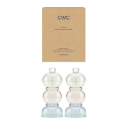 Cook With Color 2 Pc Salt and Pepper Shaker Set, Coastal Mist