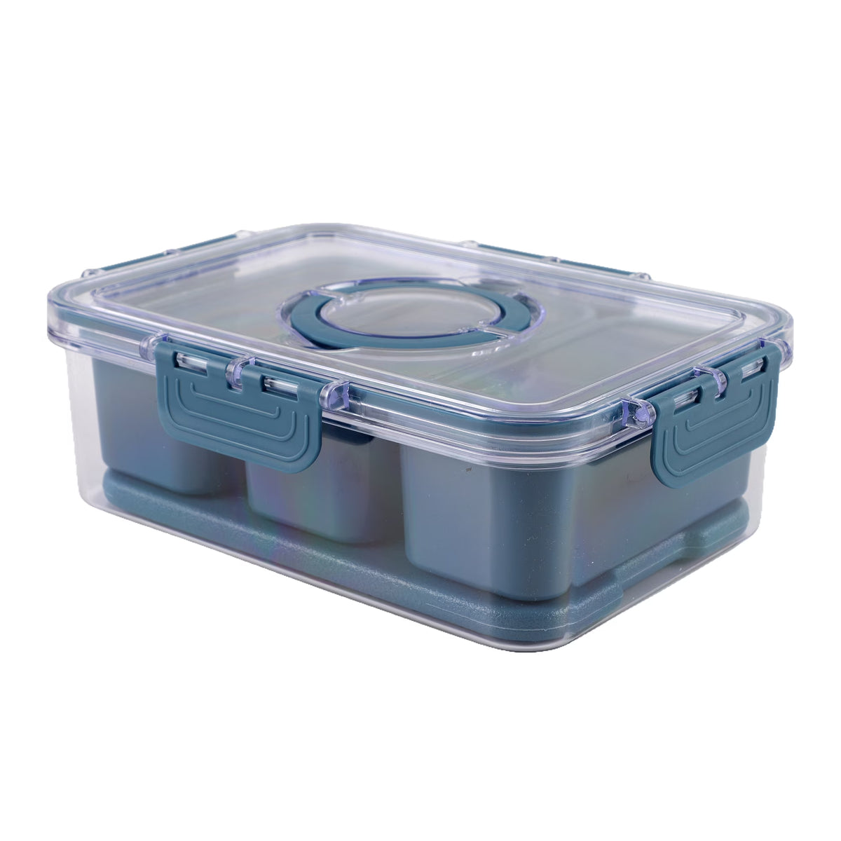 Cwc Food Containers Cook with Color 3-Compartment Snack Box Food Storage Carrier and Conta ...