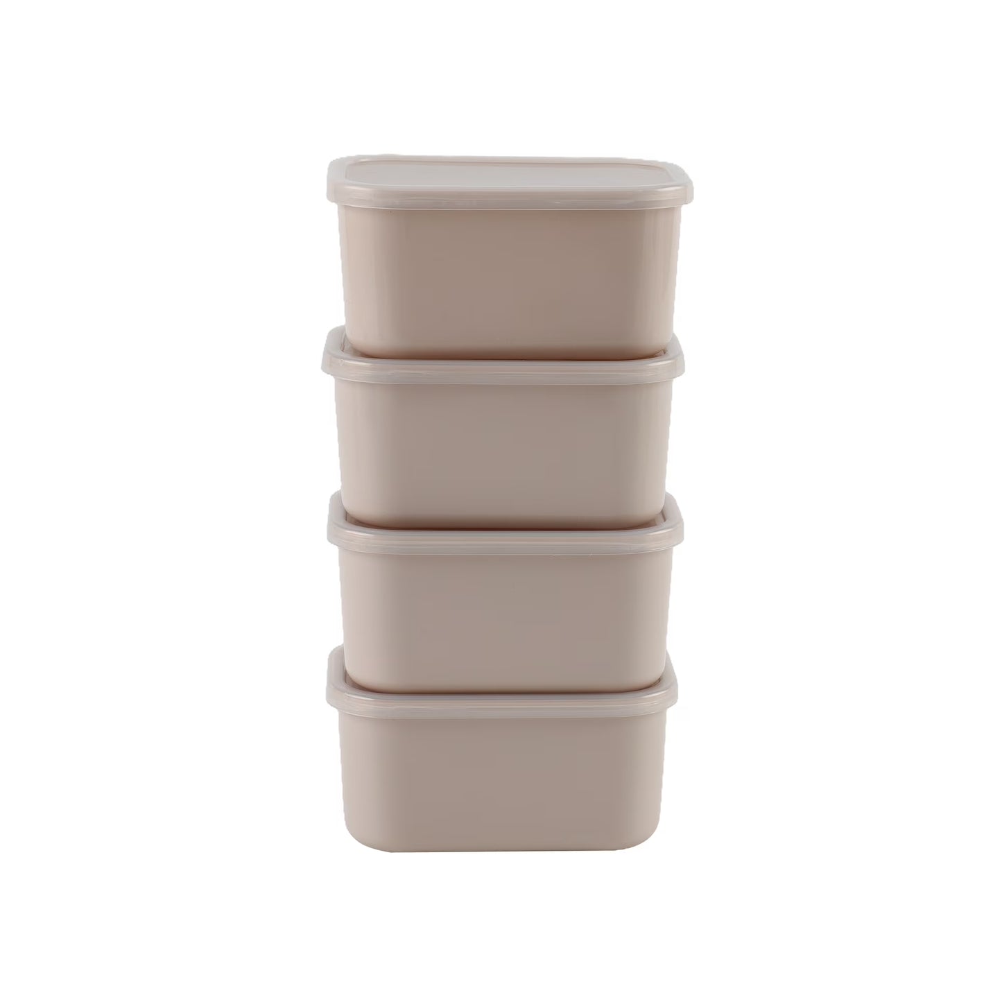 Cook with Color 4 Piece Snackle Box Pods with Lids, Taupe, Portable and Dishwasher Safe, Well Suited for Sauces, Snacks, and Small Lunch Items