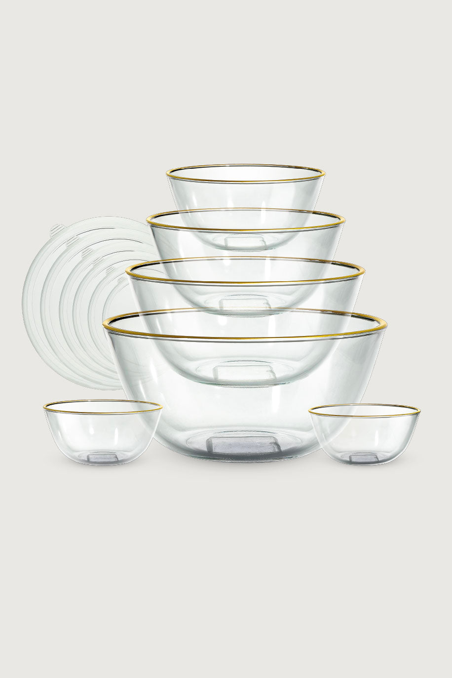 12PC Glass Mixing Bowls