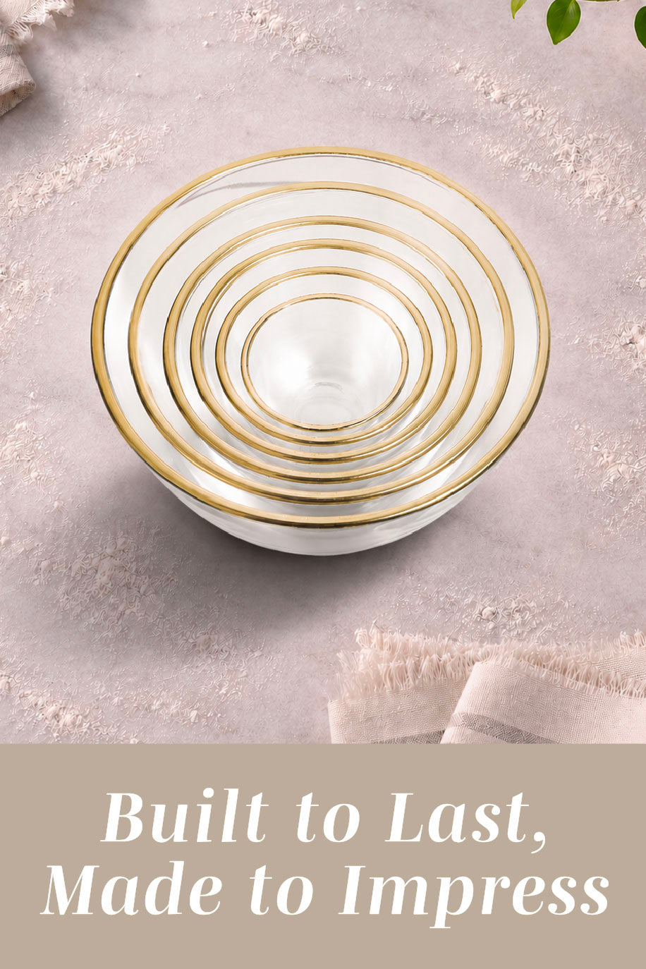 12PC Glass Mixing Bowls