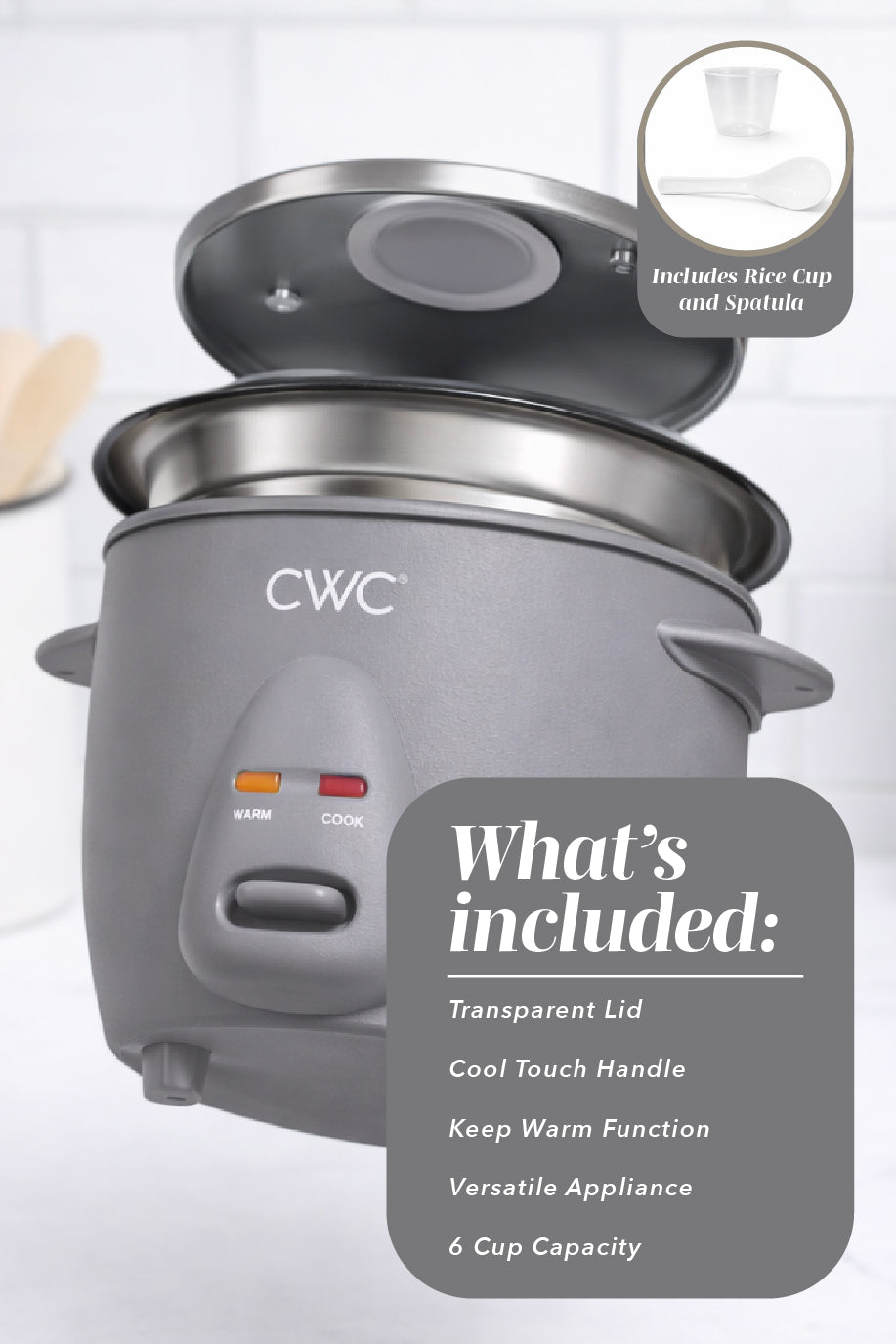 Cwc Cooker 6 Cup Rice Cooker – CookWithColor