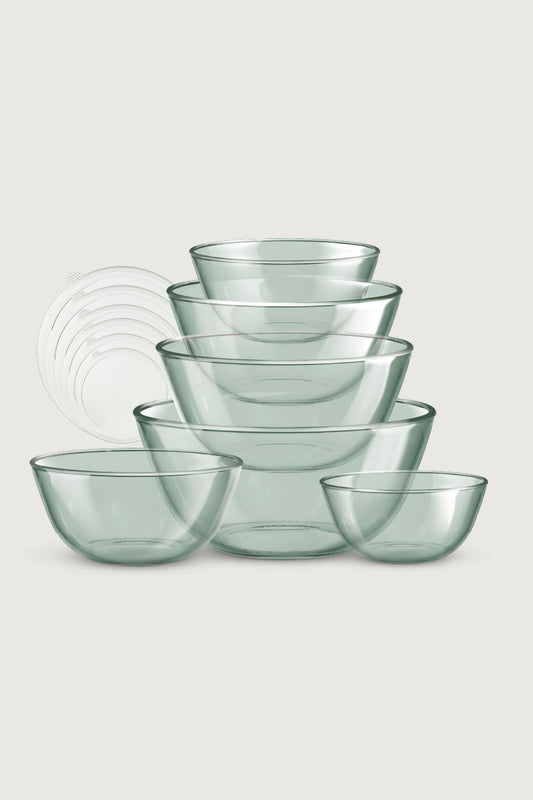 Colored Glass Mixing Bowls