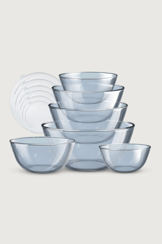 Colored Glass Mixing Bowls