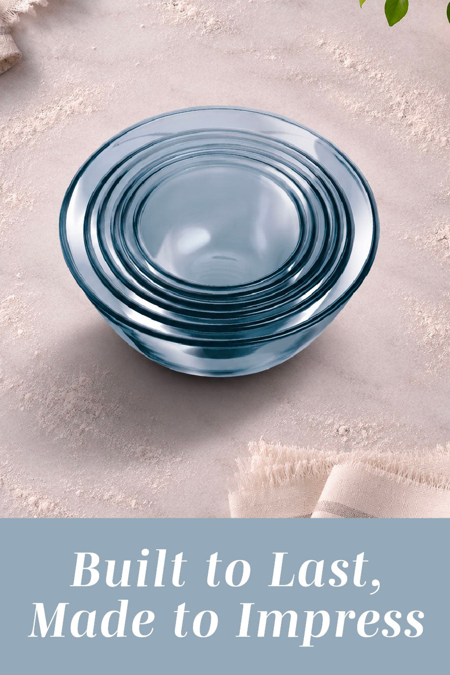 Colored Glass Mixing Bowls