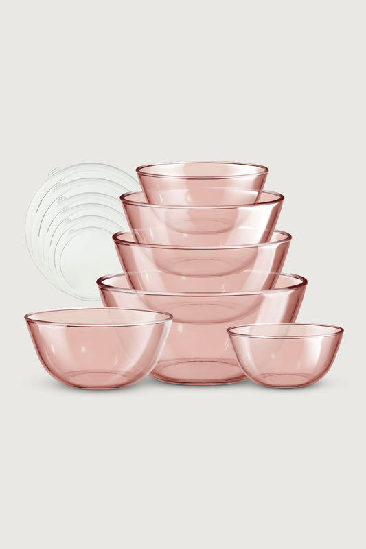 Colored Glass Mixing Bowls