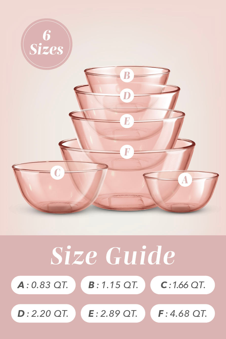 Colored Glass Mixing Bowls