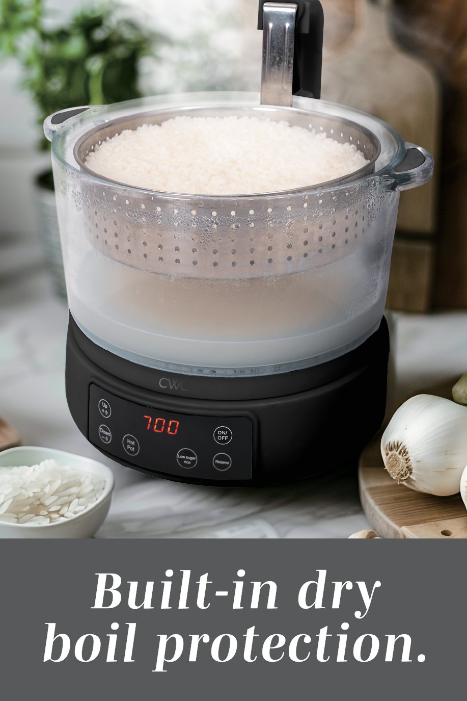 Mini Glass Rice Cooker