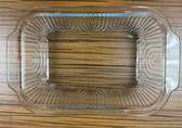 Cook With Color Glass Baking Dish with Lid, Clear Bakeware for Food Storage and Serving, 10x7 Inch