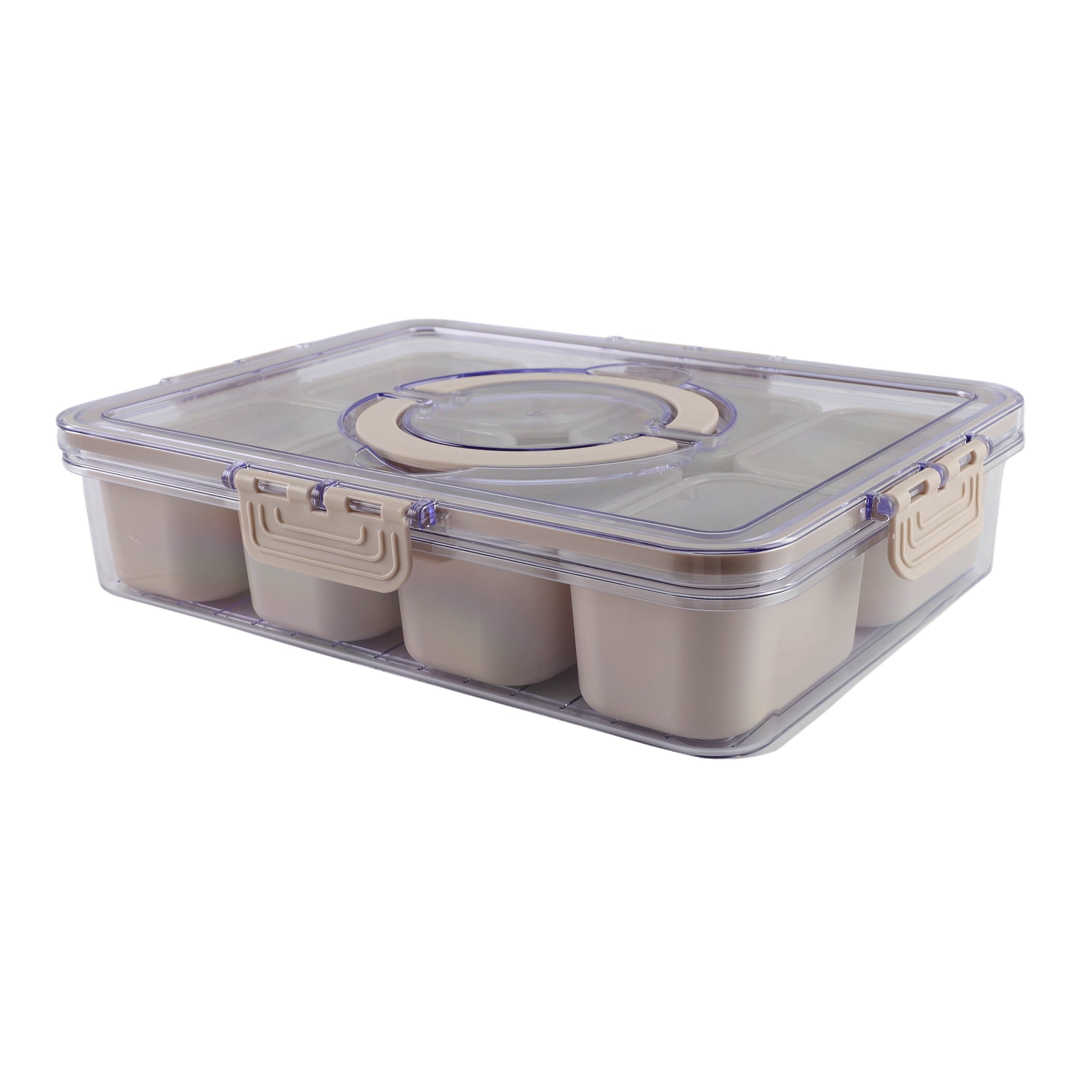 Cook With Color 8-Compartment Snackle Box, Charcuterie Container, Divi ...
