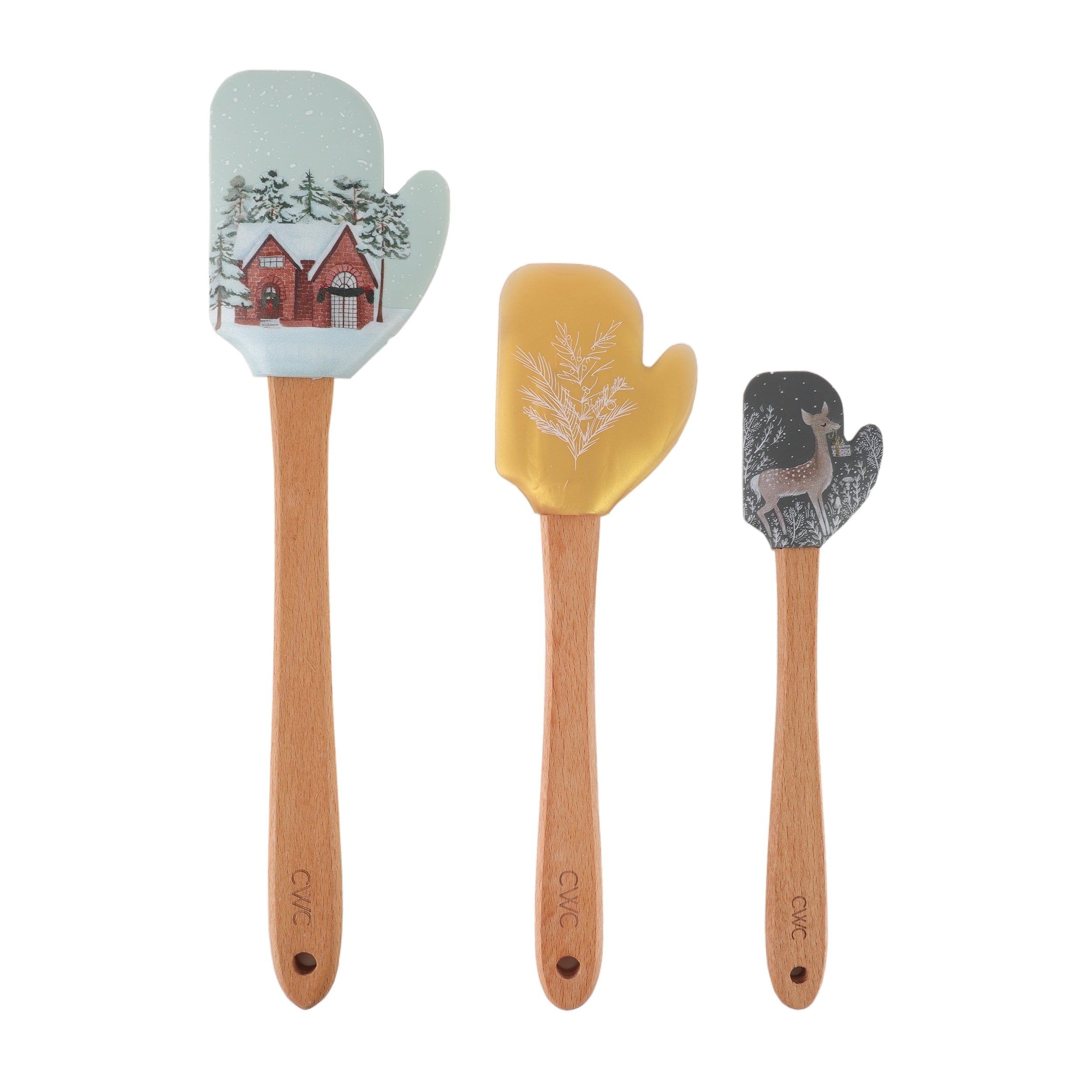 CWC 3PC MIT SPATULA SET 12+10+8-Gren.Gold – CookWithColor